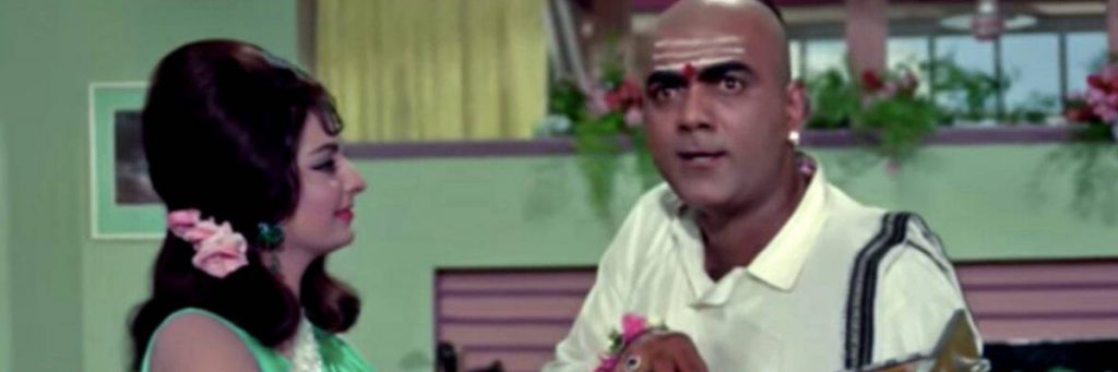 mahmood the iconic comedian from the movie Padosan, Ek Chatur Naar song bollywood funny songs