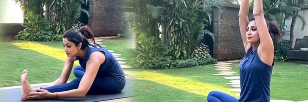 Shilpa Shetty trained in yoga