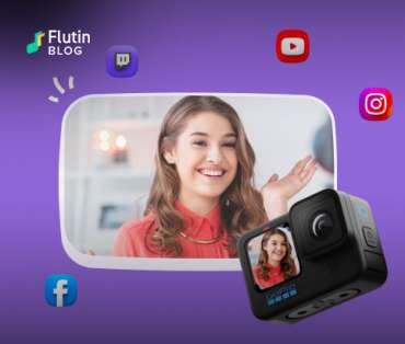 Go Pro camera streaming on Flutin Live