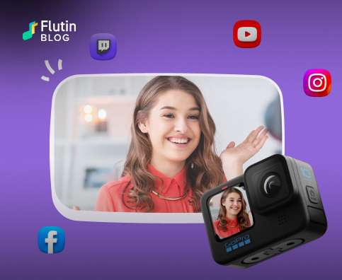 Go Pro camera streaming on Flutin Live