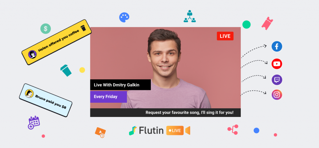 Flutin| Monetize Live Stream