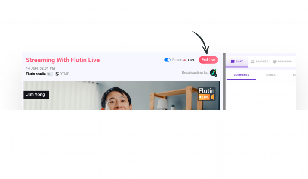 end live stream