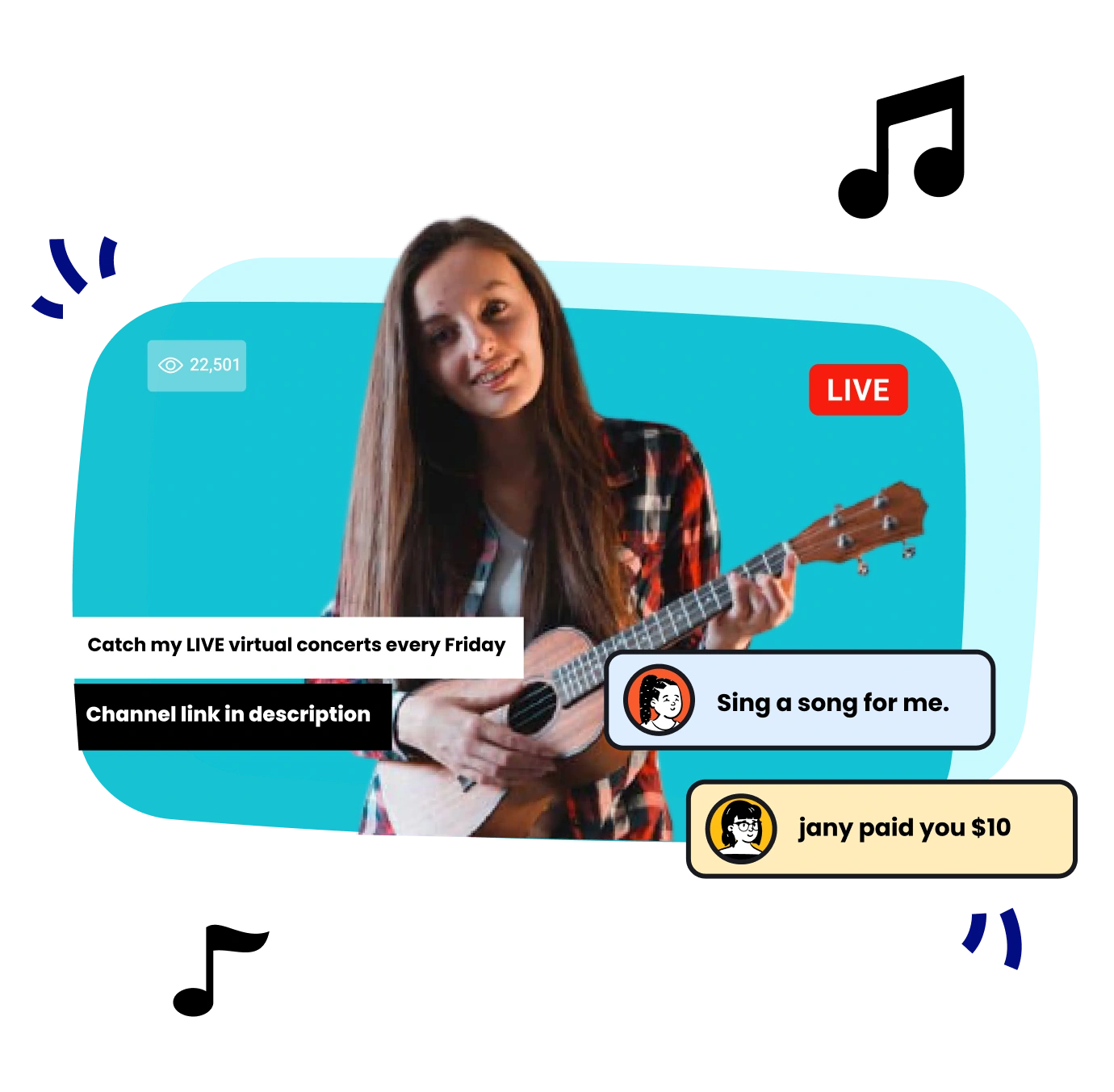 Musicians use case for live streaming